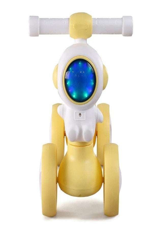 JoyRide AstroBug Toddler Ride-On Toy, 4-Wheel Space-Themed Balance Rider with LED Lights, (Yellow) - Image 1